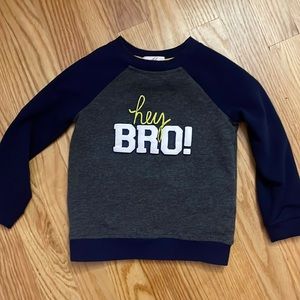 Rorie Whelan Hey Bro Bots 2T Sweatshirt